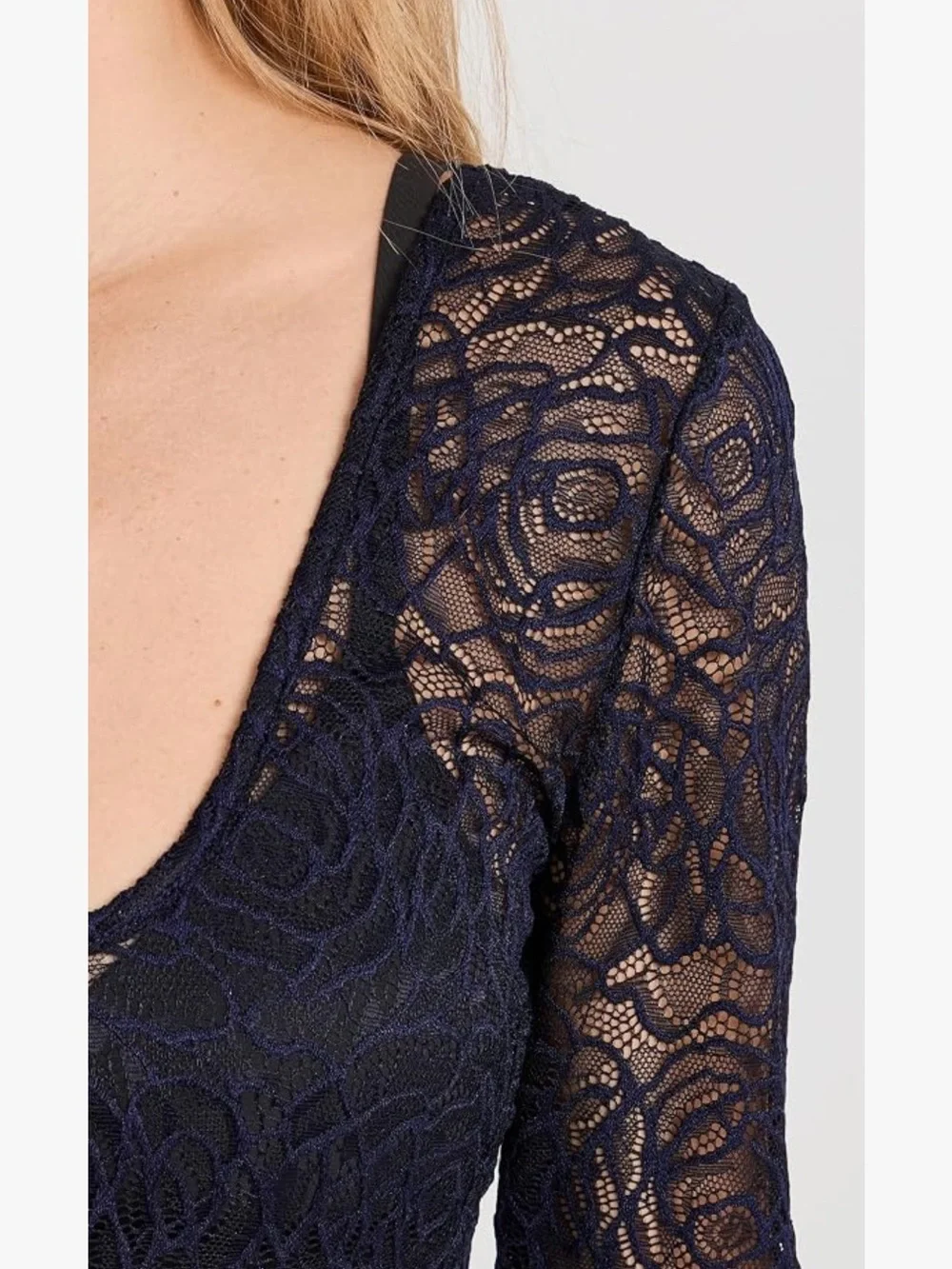 Free People In My Head deep navy body suit Small Like new